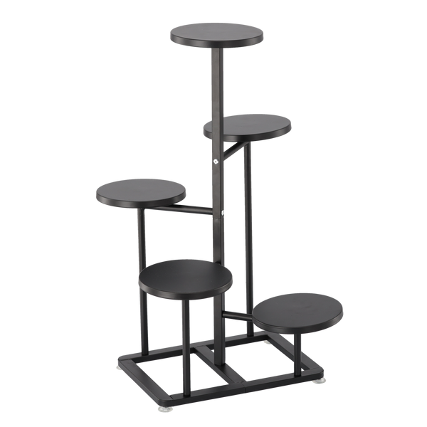 SUPORT PENTRU FLORI/PLANTE 5-NIVELURI 47 x 47 x 80 CM NEGRU *1364