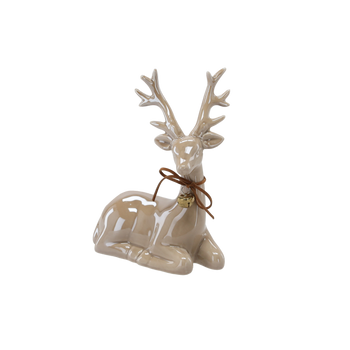 FIGURE OF THE NATIVITY - CERAMIC REINDEER 13 X 6,8 X 17,5 CM pack=2pcs