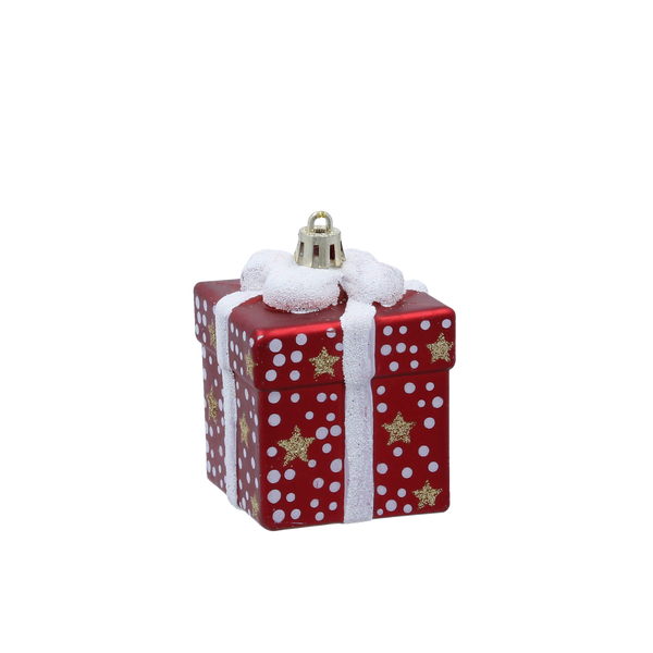 CHRISTMAS TREE ORNAMENT - GIFT 6 CM pack=12 pcs