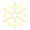 SNOWFLAKE 60 CM NEON LED ALB CALD + ALB RECE FLASH INTERIOR/EXTERIOR *8301