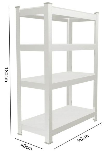 REGAŁ 4-POZIOMOWY 150 x 70 x 30 CM  UDŹWIG PÓŁKI: 150 KG *7792