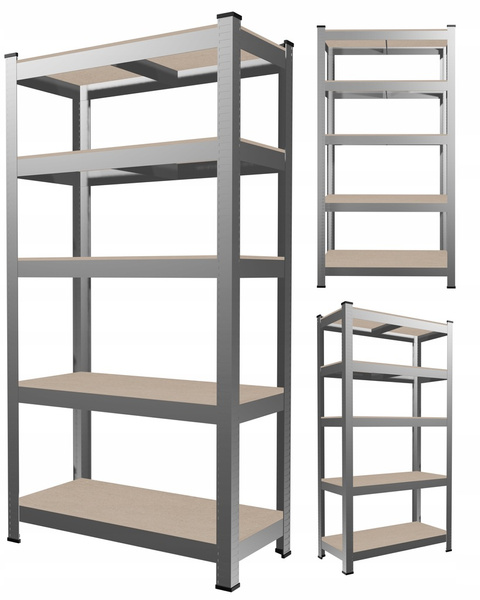 DVA REGÁLY 5-ÚROVNĚ 90x30x180 CM NOSNOST POLICE:175 KG *0885