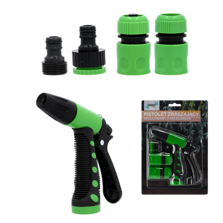 PISTOL DE SPRAY REGULAT CU ACCESORII ambalaj=12 buc *4523