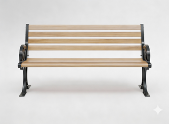 ŁAWKA OGRODOWA ALUMINIOWA "CHARLOTTE" 150 x 58 x 74 CM