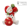 FIGURKA BOŻONAR. - BAŁWAN Z BOMBKAMI 26,3 X 24,2 X 32 CM LED *1117
