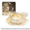 DECORATIVE LIGHT WIRE WITH 60 LED LIGHTS BATTERY-POWERED