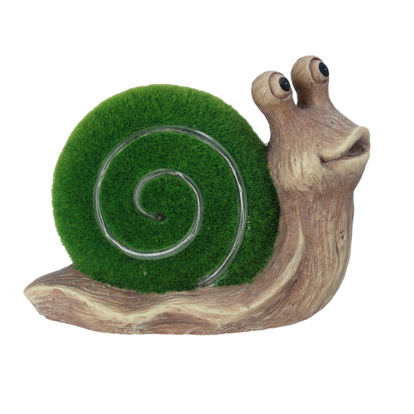 FIGURĂ DE GRĂDINĂ - MELC CU CARAPACE ÎNDRĂZNEȚĂ 23 x 11,5 x 17 CM LED pachet=4buc *7614