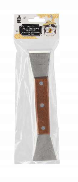 STAINLESS STEEL BEEKEEPING CHISEL IN WOODEN FRAME 20 CM