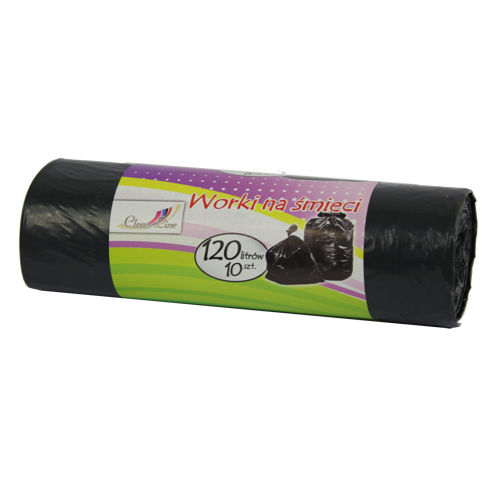 EXTRA STRONG GARBAGE BAGS 120L A'10 BLACK
