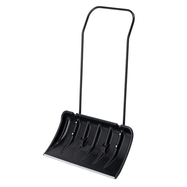 SNOW SCRAPER WITH WHEELS BLACK 800X400 MM