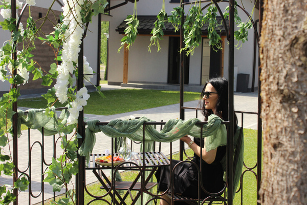 ALTANA OGRODOWA 180 x 156 x 275 CM ANTYCZNY BRĄZ *1425