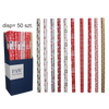 DECORATIVE PAPER FOR PACKAGING GIFTS HOLIDAYS 200X70CM 9756