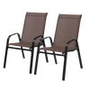 Set de 2 scaune de grădină maronii 54 x 70 x 92 CM *1649