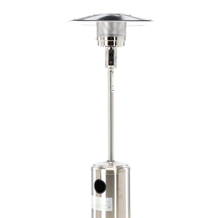STAINLESS STEEL GAS PARASOL 221 CM