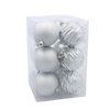 KPL. 12 BOMBEK 8 CM CZERWONY / ZŁOTY / SREBRNY *3757
