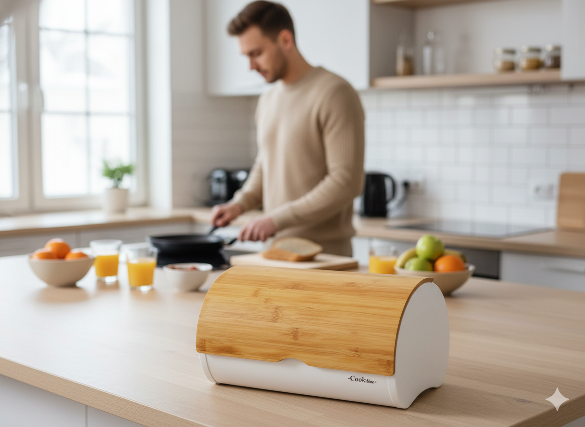 CHLEBAK SABROSO - EMALIOWANY Z POKRYWĄ BAMBUSOWĄ 38 x 25 x 18 CM BIAŁY pol_pl_CHLEBAK-SABROSO-EMALIOWANY-Z-POKRYWA-BAMBUSOWA-38-x-25-x-18-CM-BIALY-8909-4659_2