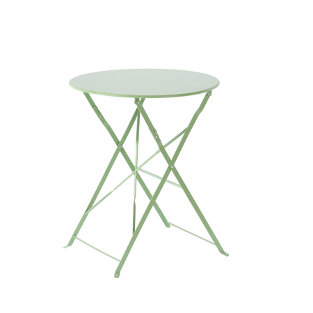 SET DE MOBILIER PENTRU GRĂDINĂ VERDE (MASĂ ROTUNDĂ + 2 SCAUNE) *5134