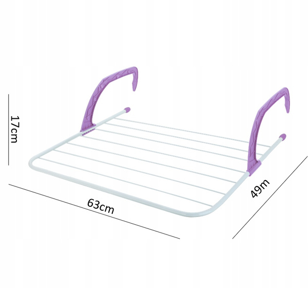 IRON TOWEL RACK 63 x 49 x 17 CM