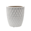 CERAMIC COVER FOR A POT 32 x 32 x 35,5 CM WHITE GLOSS