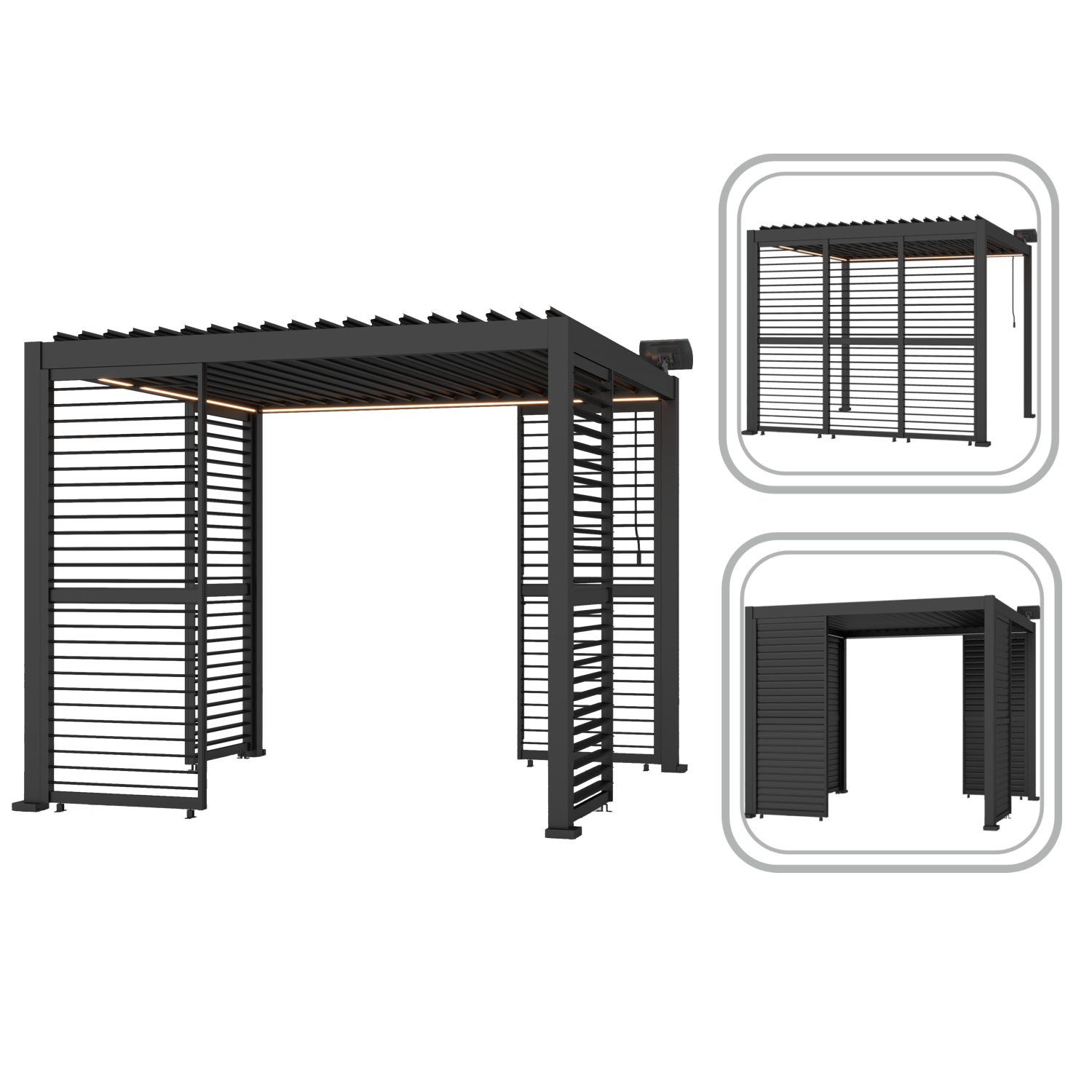 ŻALUZJA / LAMELA ALUMINIOWA SZARA 234 x 93 x 6 CM pol_pl_ZALUZJA-LAMELA-ALUMINIOWA-SZARA-234-x-93-x-6-CM-8987_5