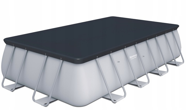 PISCINA CU STRUCTURĂ METALICĂ 4,88 X 2,44 X 1,22 M (PISCINA, POMPA DE NISIP, SCARĂ, COVOR, DOZATOR) *6592