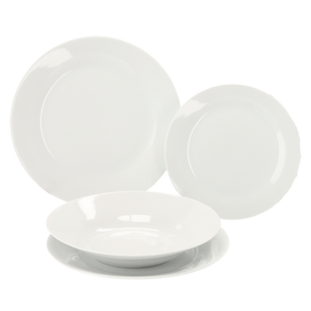 KPL. OBIADOWY 18 EL. OKRĄGŁY BIAŁY *9307