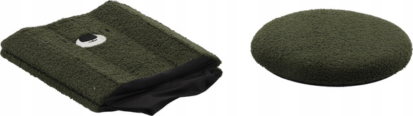 SKŁADANA PUFA ZE SCHOWKIEM 28 x 28 x 34 CM ZIELONA *4267