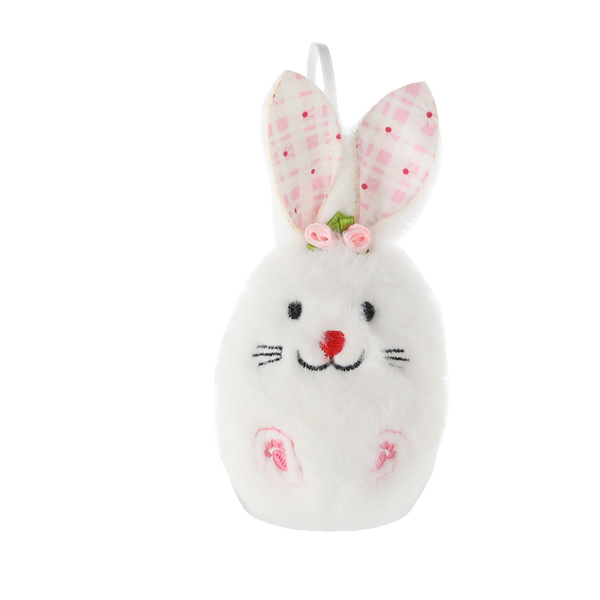 EASTER DECORATION - HANGING WITH WHISTLE 6 x 13 CM BUNNY MIX 3 DESIGNS pack=12pcs