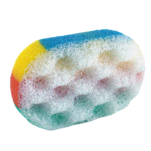 GĄBKA KĄPIELOWA MASAŻ TĘCZA *5062*