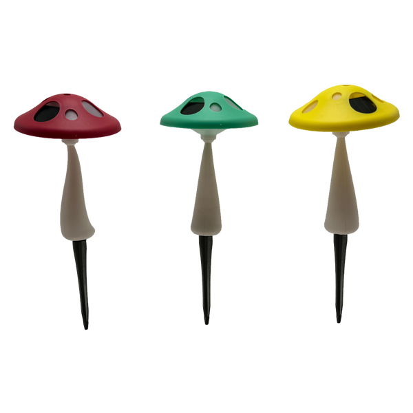 SOLAR MUSHROOM STAKE LIGHT LED 11,5 x 11,5 x 27 CM