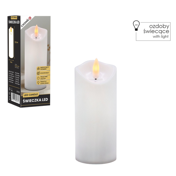 CANDLE LED ALBA 5 X 12,5 CM *9322
