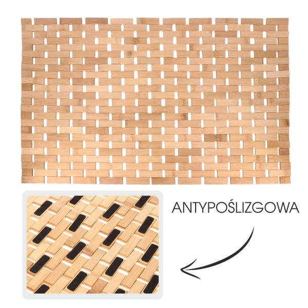 BAMBOO BATH MAT "BARBADOS" 50X70CM