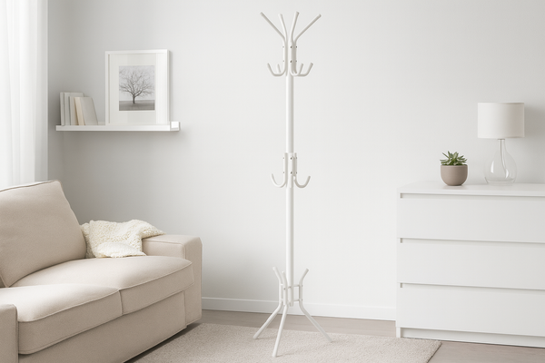 WIESZAK STOJĄCY OMER 178 CM BIAŁY *5370