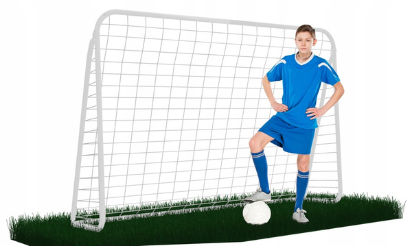 Soccer goal with target cloth
