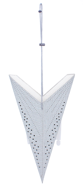 Stea decorativă din hârtie 60 cm gri ambalaj=12buc *2075