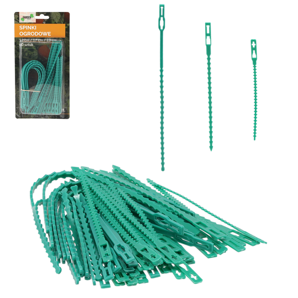 SET OF 60 GARDEN PEGS 13 cm / 17 cm / 23 CM