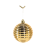 SET OF 6 BAUBLES 8 CM RED/GOLD/SILVER