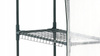 ZELENÁ DOMOVÁ S POLICAMI BIELA 140 x 73 x 200 CM *5484