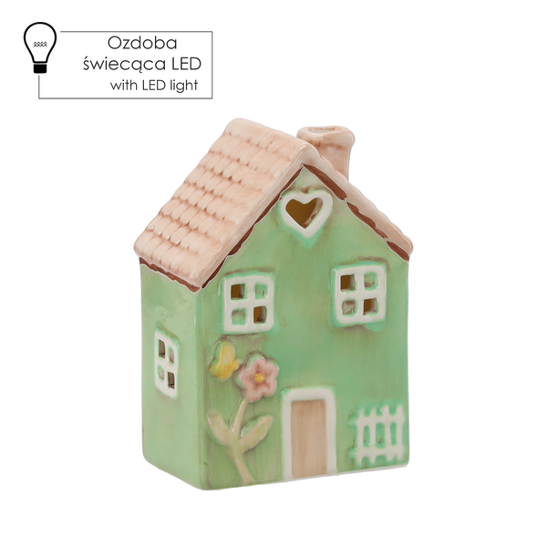 FIGURĂ DE GRĂDINĂ - CABANĂ 10 x 6,7 x 14 cm LED amb=4buc *8661