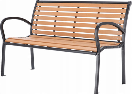 ZAHRADNÍ LAVICE 125 x 60 x 80 CM HNĚDÁ *0865