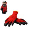 GARDEN GLOVES "8", POLYESTER WITH LATEX PACKET=12