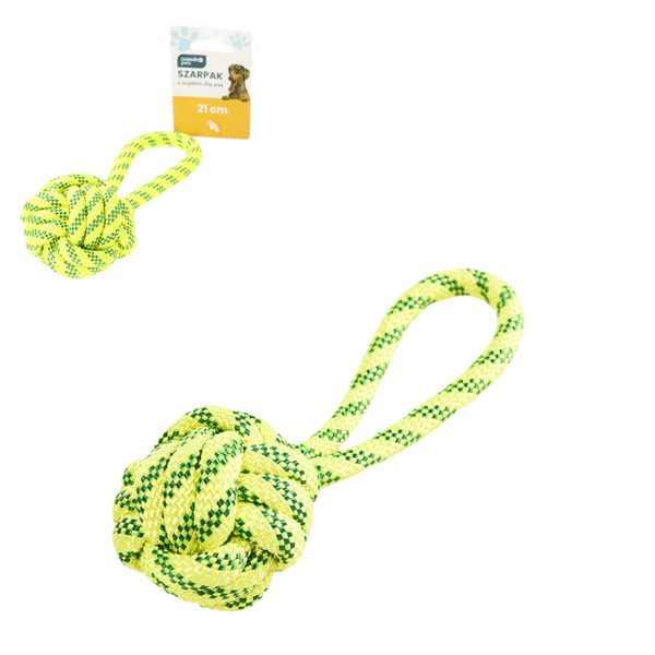 HRAČKA PRO PSA ŠARPAK S UZLEM 21 CM balení=8ks *9653