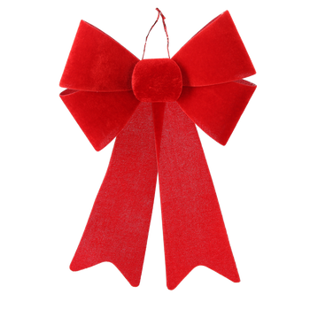 CHRISTMAS BOW RED 23 x 38 CM