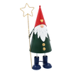 CHRISTMAS DECORATION - METAL GNOME WITH STAR LED 13 x 13 x 37 CM