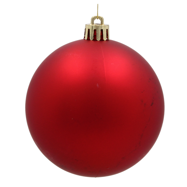 SET OF 16 BAUBLES 8 CM RED/GREEN/WHITE