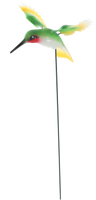 OZDOBA NA PIKU DO DONICY / OGRODU - KOLIBER 14 CM / 50 CM *5306
