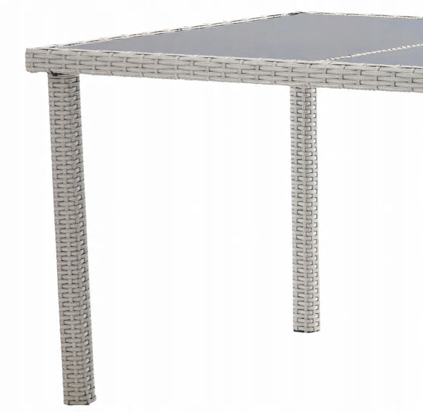 SET DE MOBILIER PENTRU GRĂDINĂ / 8 FOTOLII + MASĂ MARE / GRI *3661