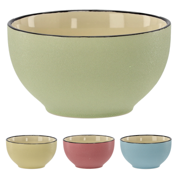 CERAMIC BOWL 550 ML "GLOSSY" PACK=4PCS