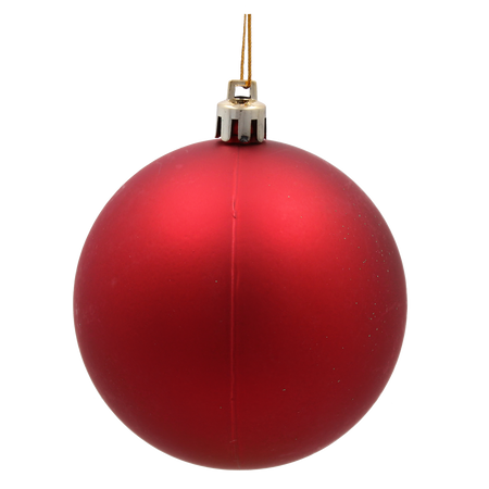 SET OF 36 CHRISTMAS BAUBLES RED, GOLD, SILVER 8 CM IN RED BAG