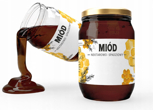 SET OF 100 LABELS HONEY NECTAR-HONEYDEW 154 x 60 MM